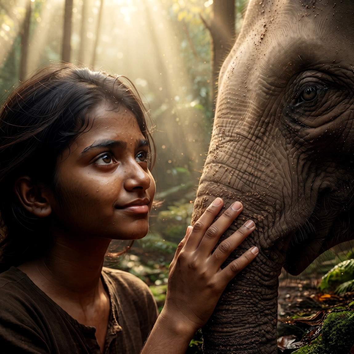 Fille relation éléphant - Lucidité et mémoire du Vivant